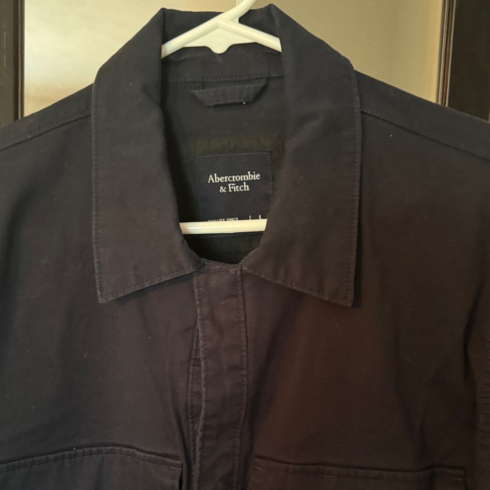 Abercrombie & Fitch Men's Dark Navy Jacket